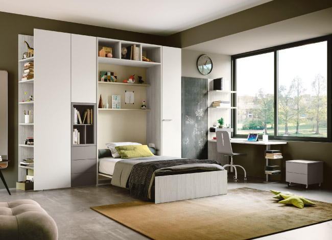 Cameretta con letto a scomparsa Imab Concept