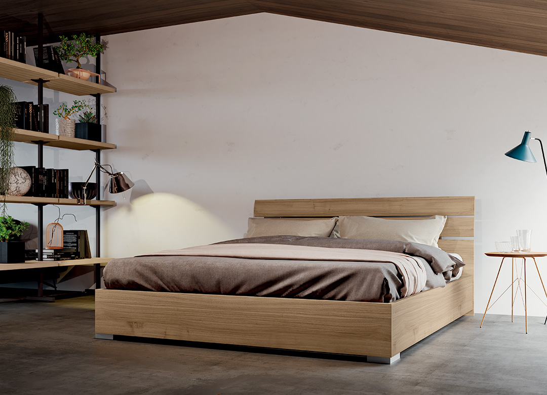 Reflex letto in legno con contenitore Imab Concept
